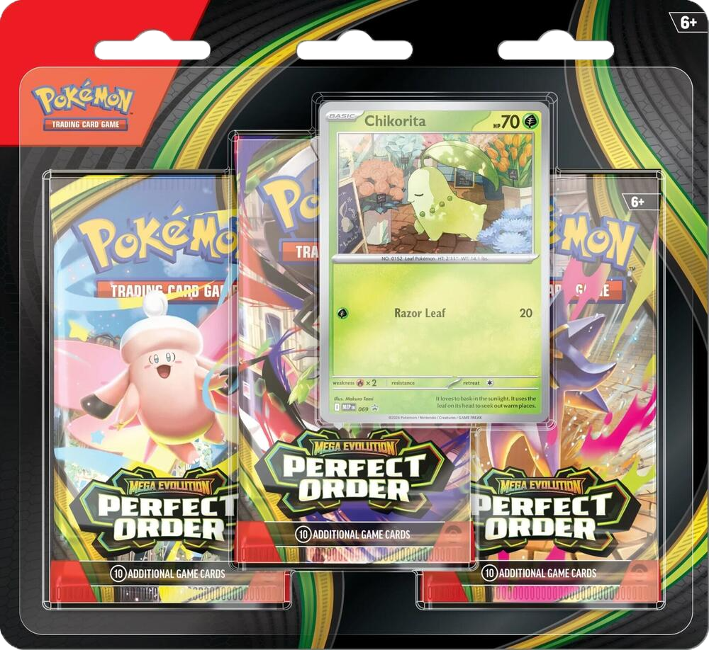 Pokémon TCG: Mega Evolution — Perfect Order 3-Pack Blister
