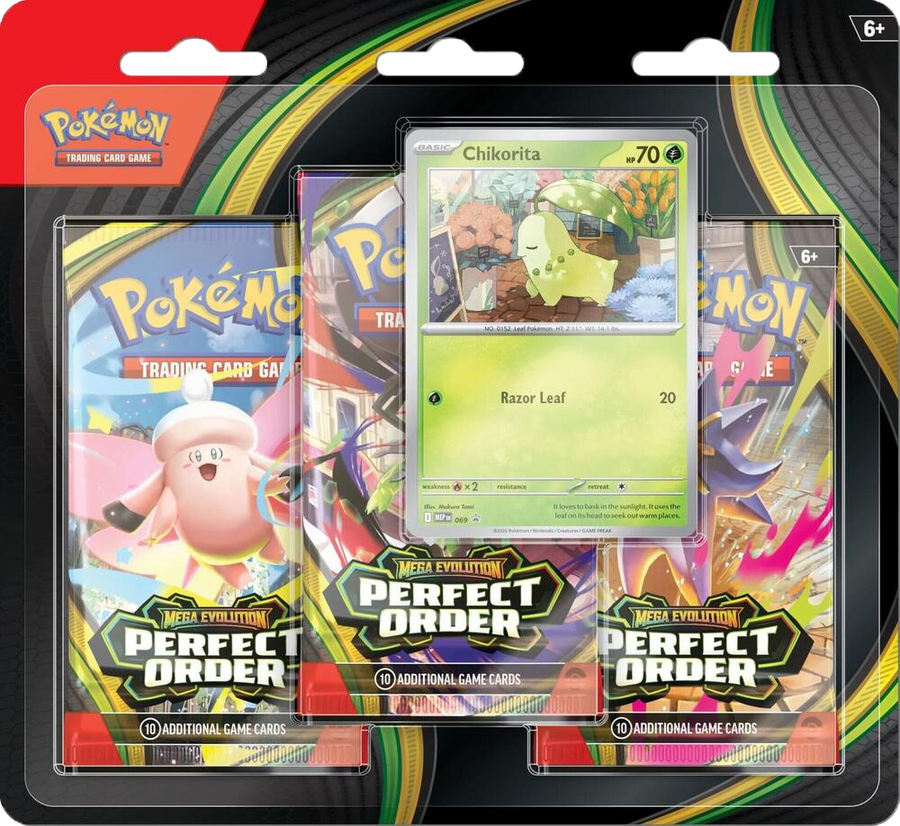Pokémon TCG: Mega Evolution — Perfect Order 3-Pack Blister