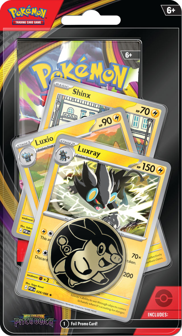 Pokémon TCG: Mega Evolution — Pitch Black Premium Checklane Blister (3)