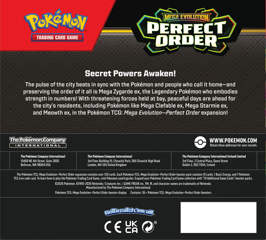 Pokémon TCG: Mega Evolution — Perfect Order Booster Box (36 packs) (2)