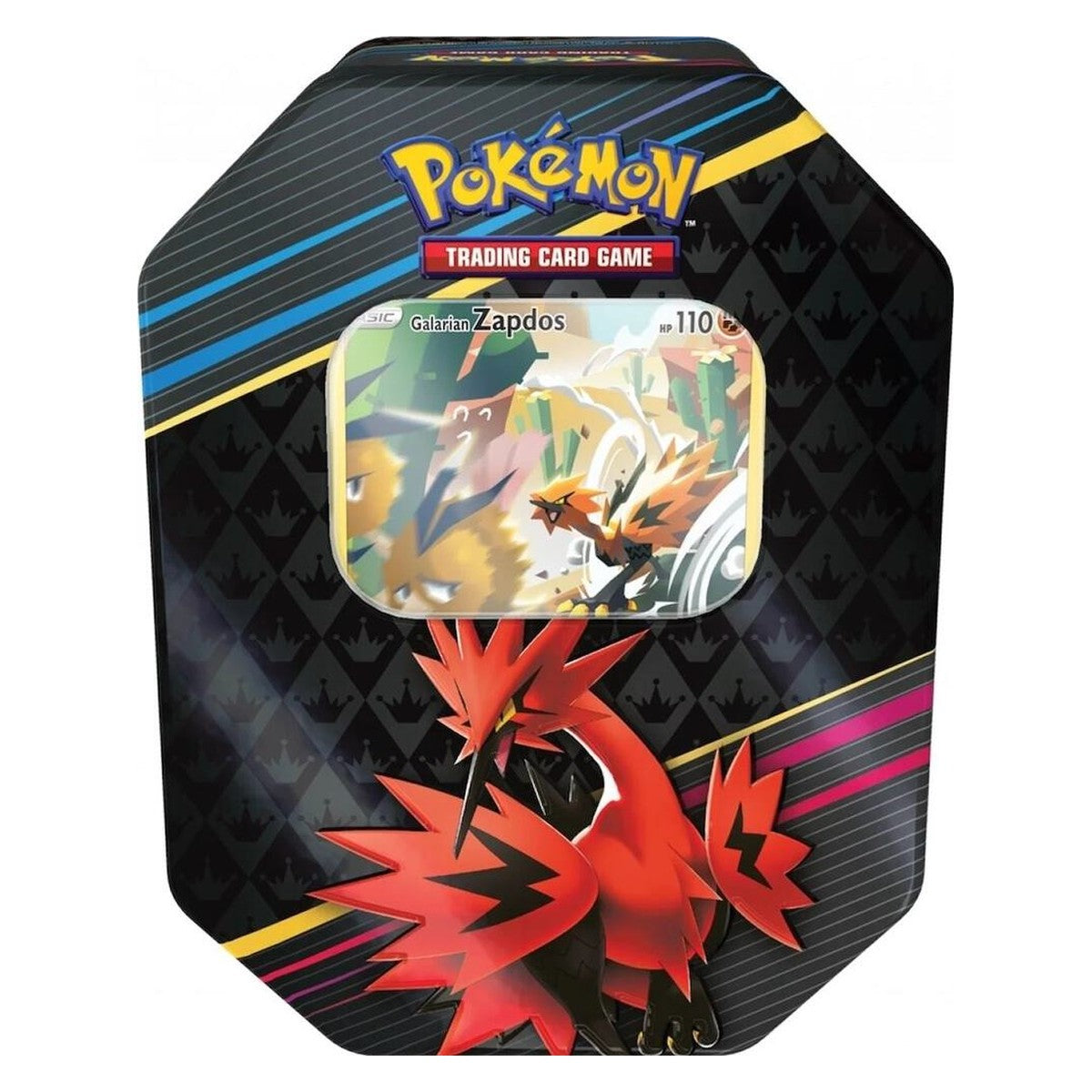 Crown Zenith Tin (Galarian Zapdos)