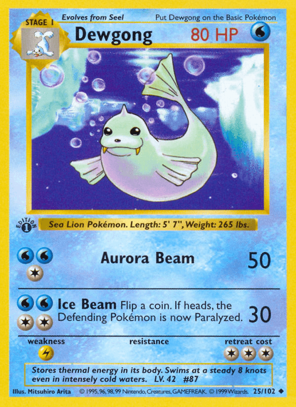 Dewgong (Base Set 25/102)