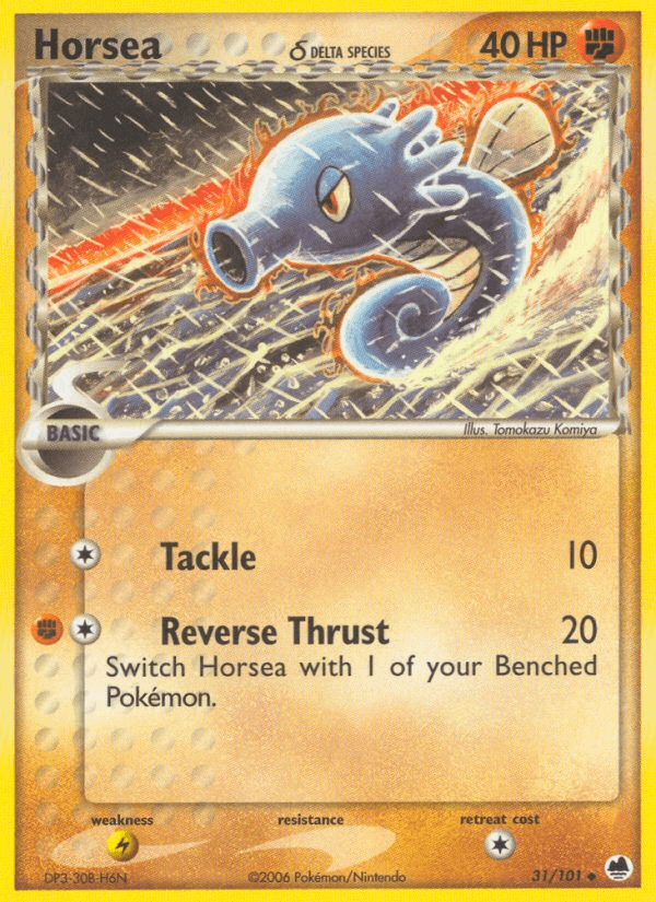 Horsea δ (Dragon Frontiers 31/101)