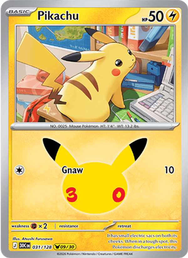 Pikachu (30th Celebration 031/128)