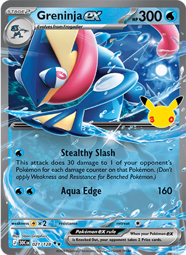Greninja ex (30th Celebration 021/128)