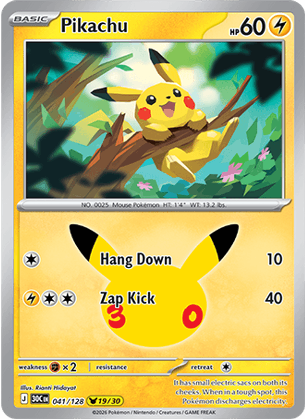 Pikachu (30th Celebration 041/128)