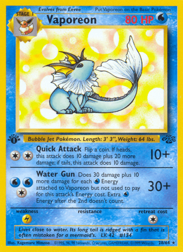 Vaporeon (Jungle 28/64)