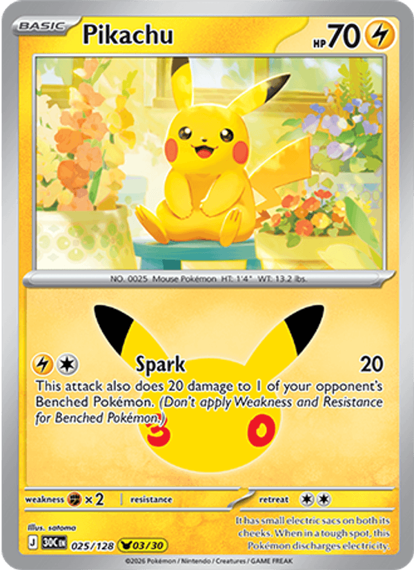 Pikachu (30th Celebration 025/128)