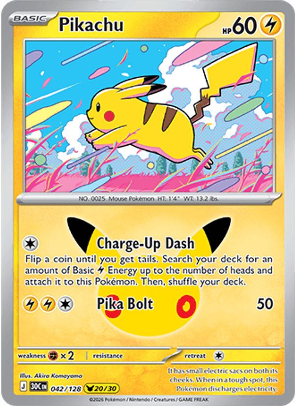 Pikachu (30th Celebration 042/128)