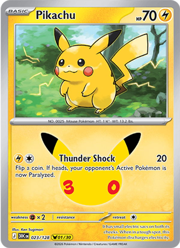 Pikachu (30th Celebration 023/128)