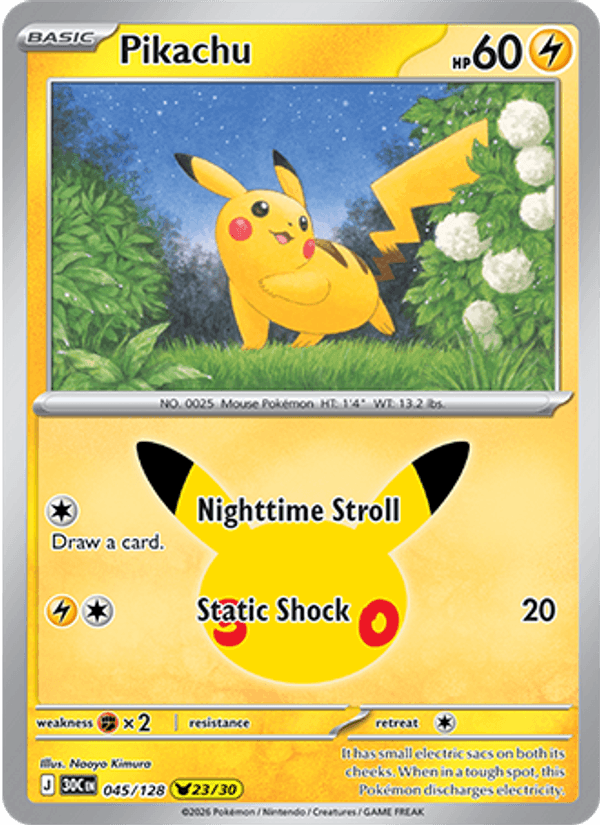 Pikachu (30th Celebration 045/128)