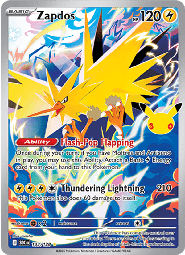 Zapdos (30th Celebration 133/128)