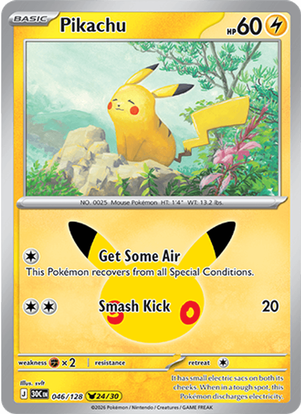Pikachu (30th Celebration 046/128)