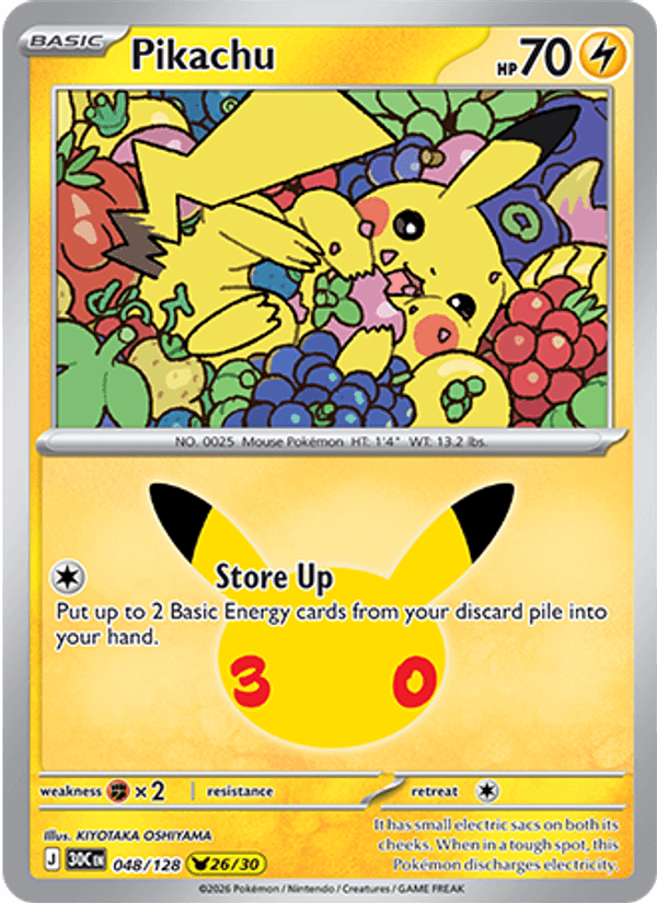 Pikachu (30th Celebration 048/128)