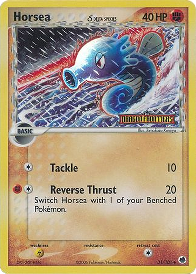 Horsea δ (Dragon Frontiers 31/101) met Dragon Frontiers-stempel