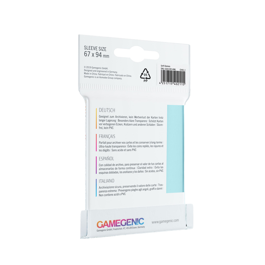Gamegenic Soft Sleeves (100 stuks) (2)